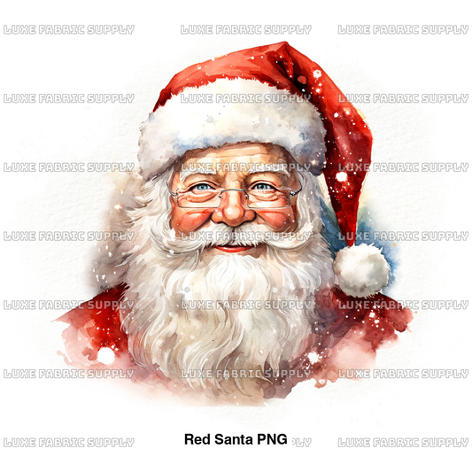 Red Santa Png Panel