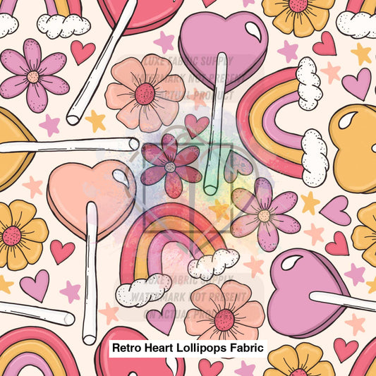 Retro Heart Lollipops Fabric Lfs Catalog