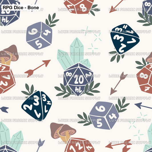 Rpg Dice - Bone Lfs Catalog