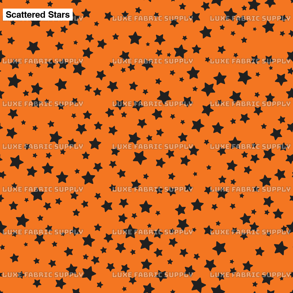 Scattered Stars Orange And Black Lfs Catalog