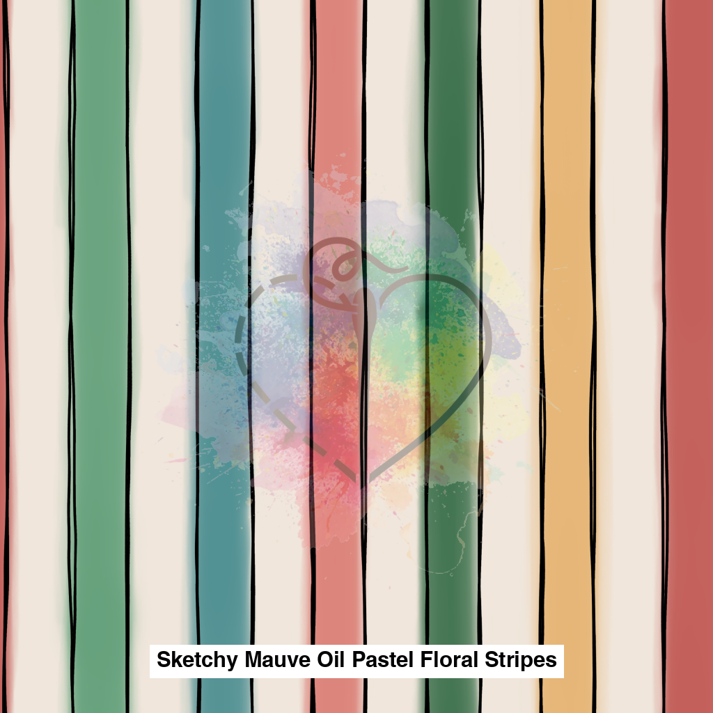 Sketchy Mauve Oil Pastel Floral Stripes Lfs Catalog