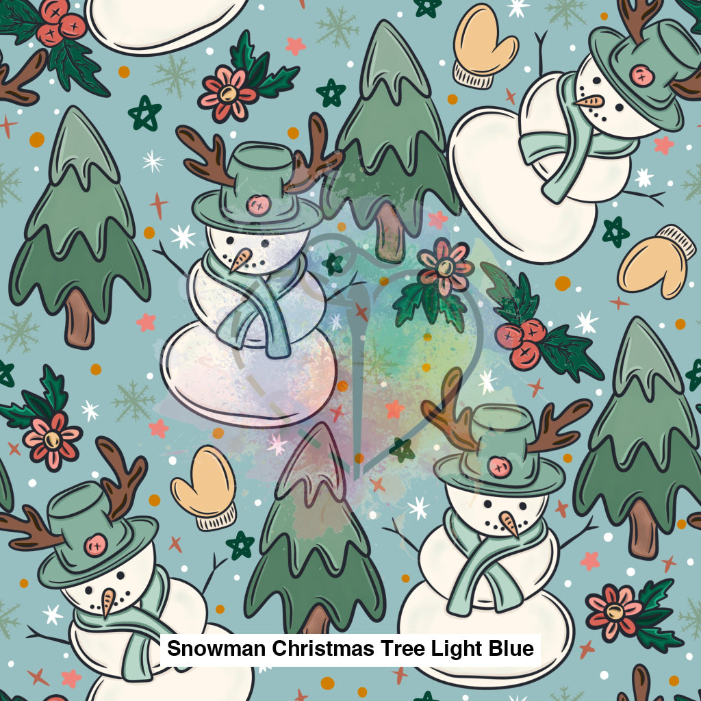 Snowman Christmas Tree Light Blue Lfs Catalog