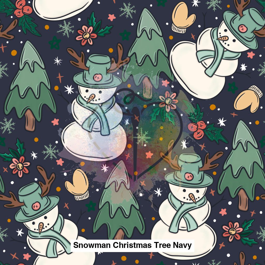 Snowman Christmas Tree Navy Lfs Catalog