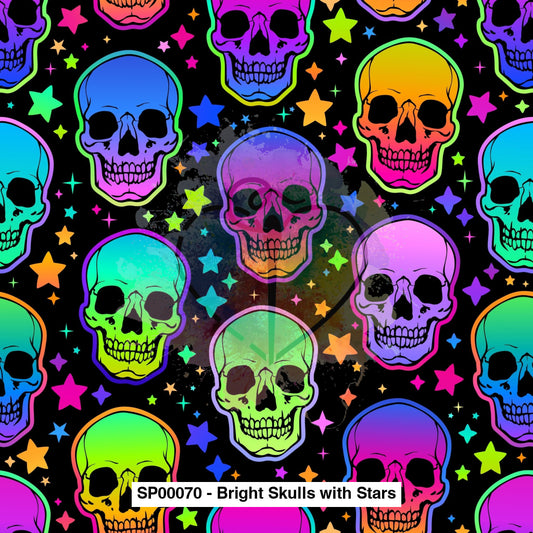 Sp00070 - Bright Skulls With Stars