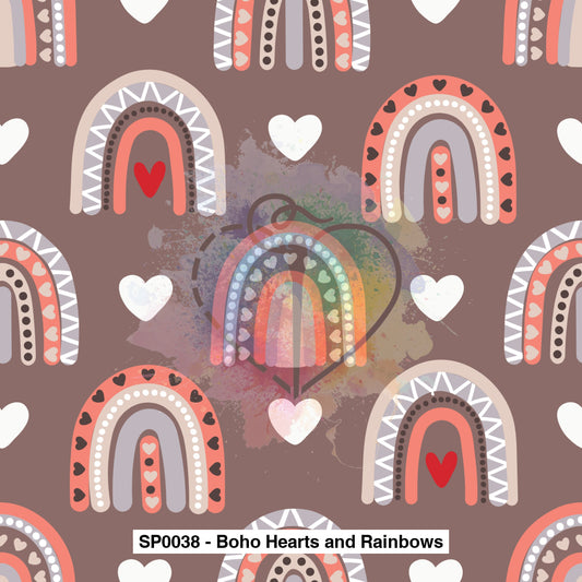 Sp0038 - Boho Hearts And Rainbows