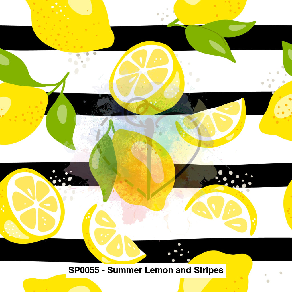 Sp0055 - Summer Lemon And Stripes