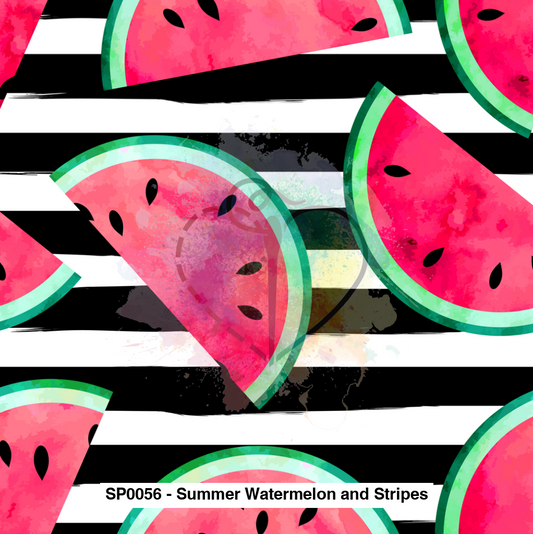 Sp0056 - Summer Watermelon And Stripes