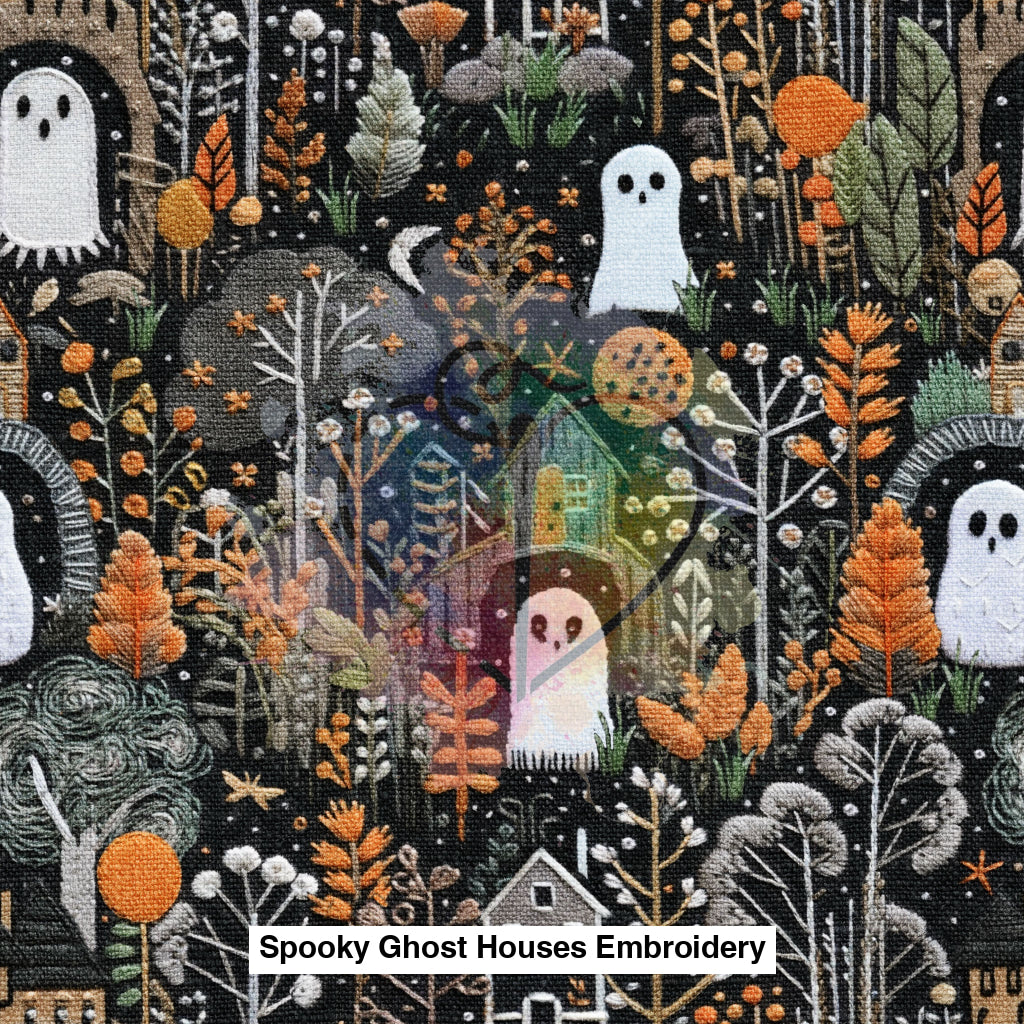 Spooky Ghost Houses Embroidery Lfs Catalog