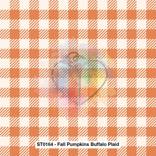 St0164 - Fall Pumpkins Buffalo Plaid