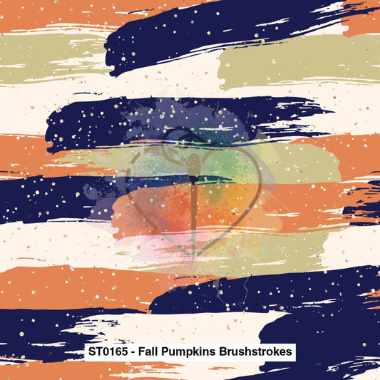 St0165 - Fall Pumpkins Brushstrokes