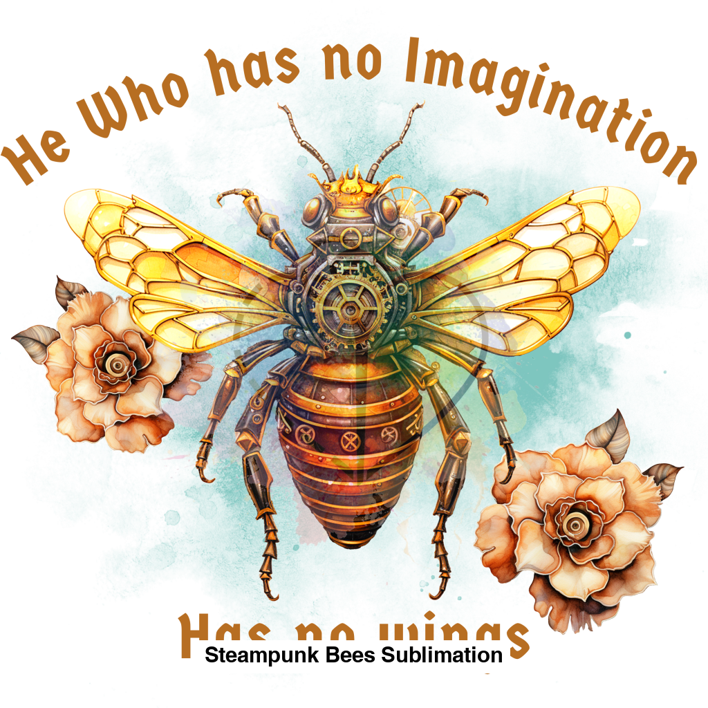 Steampunk Bees Sublimation