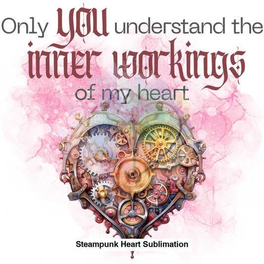 Steampunk Heart Sublimation