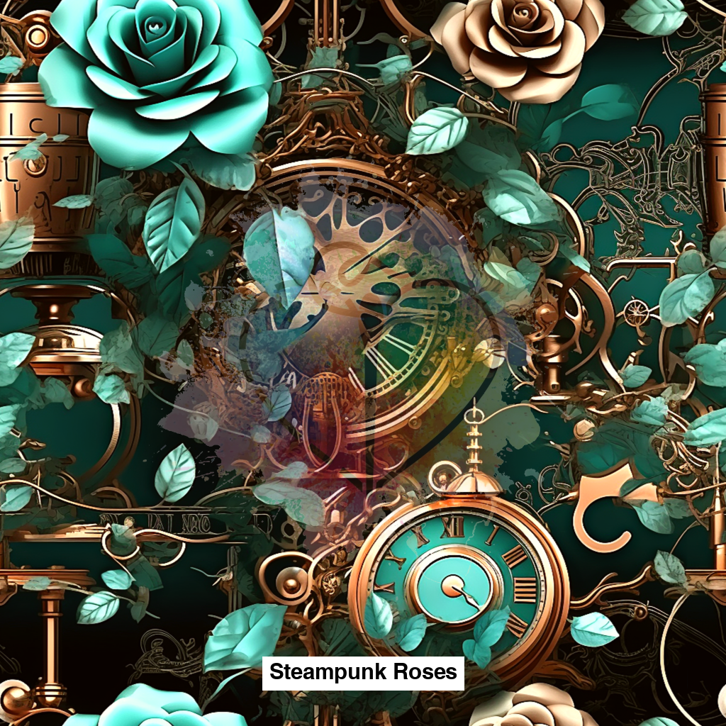 Steampunk Roses Blue V2 Lfs Catalog