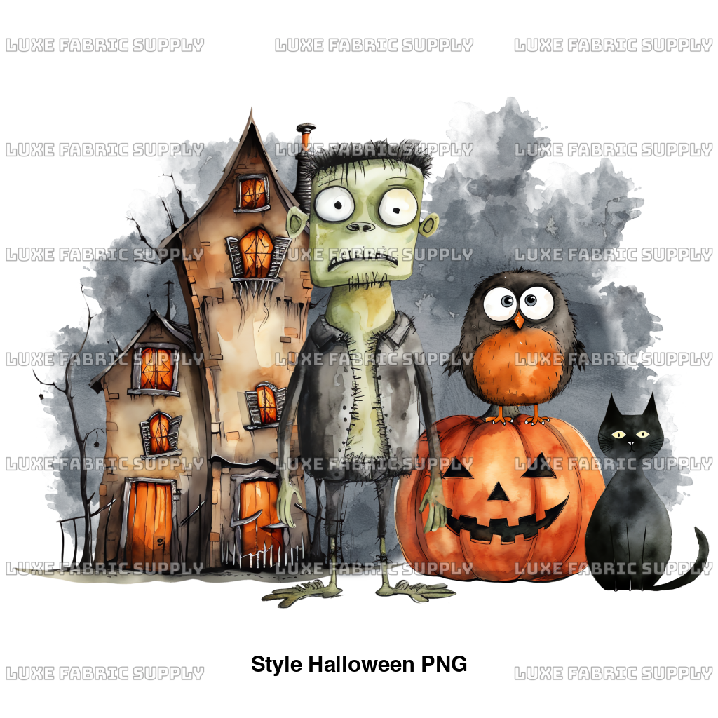 Style Halloween Png Panel