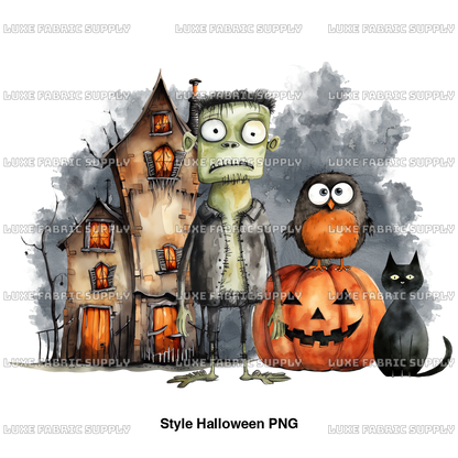 Style Halloween Png Panel