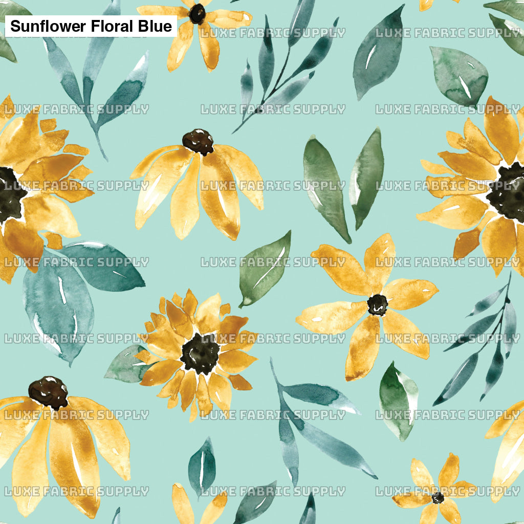 Sunflower Floral Blue Lfs Catalog