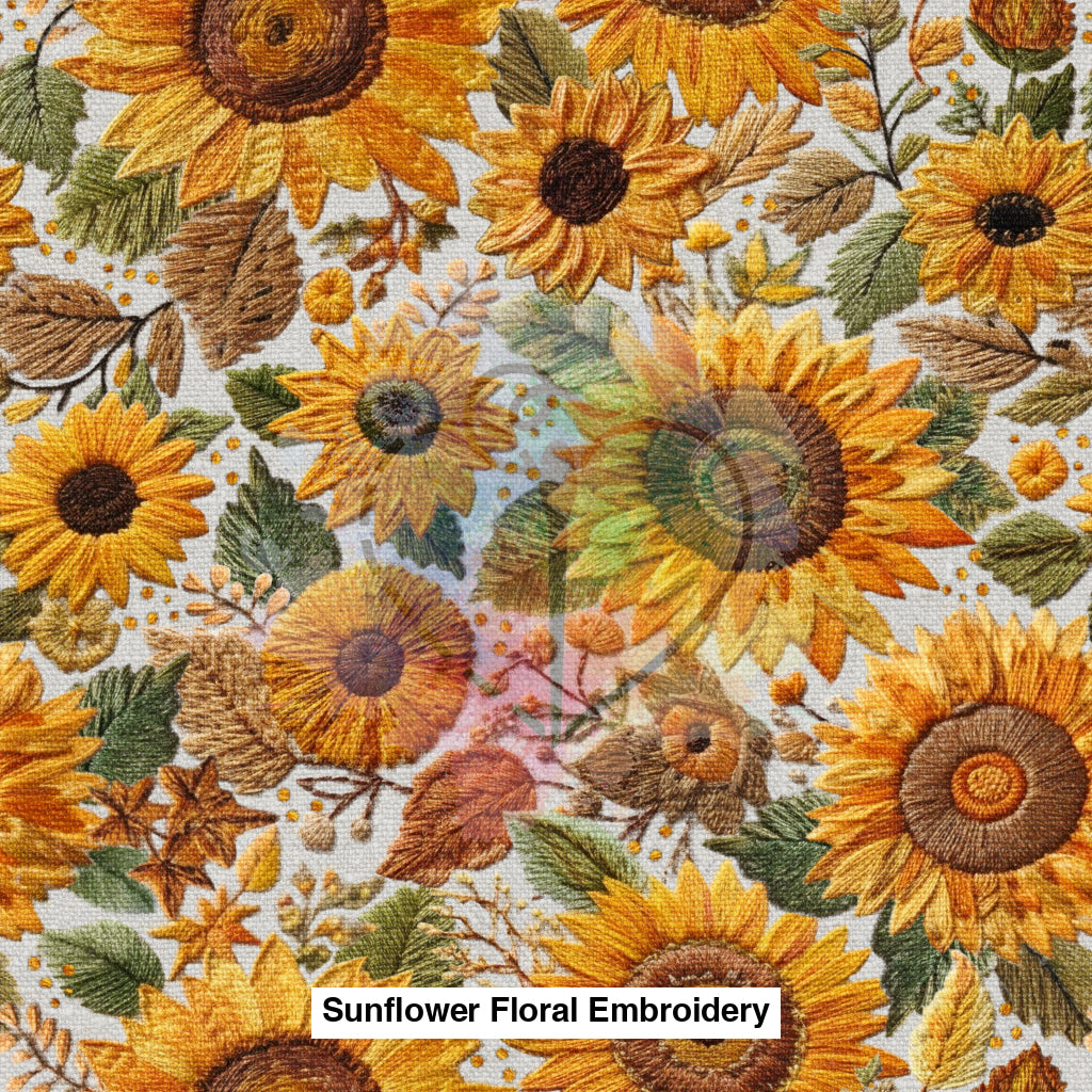 Sunflower Floral Embroidery Lfs Catalog