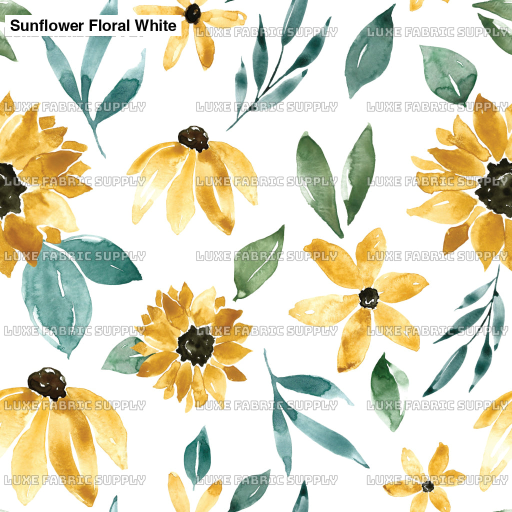 Sunflower Floral White Lfs Catalog