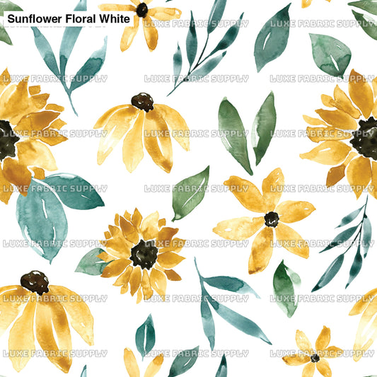 Sunflower Floral White Lfs Catalog