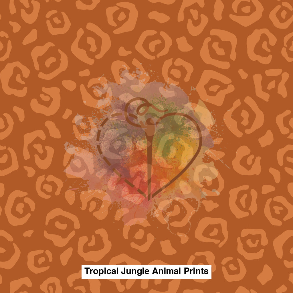 Tropical Jungle Animal Prints Jaguar Spots Orange Lfs Catalog