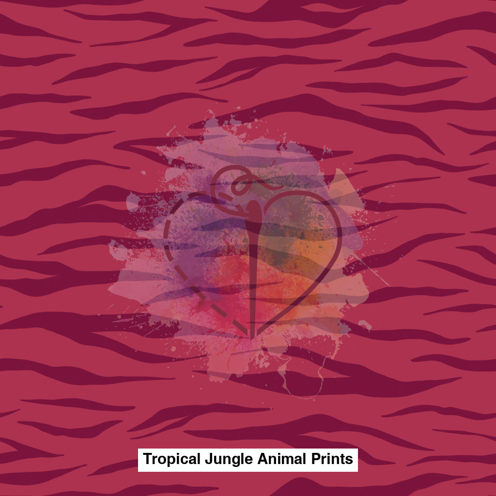 Tropical Jungle Animal Prints Tiger Stripes Magenta Lfs Catalog