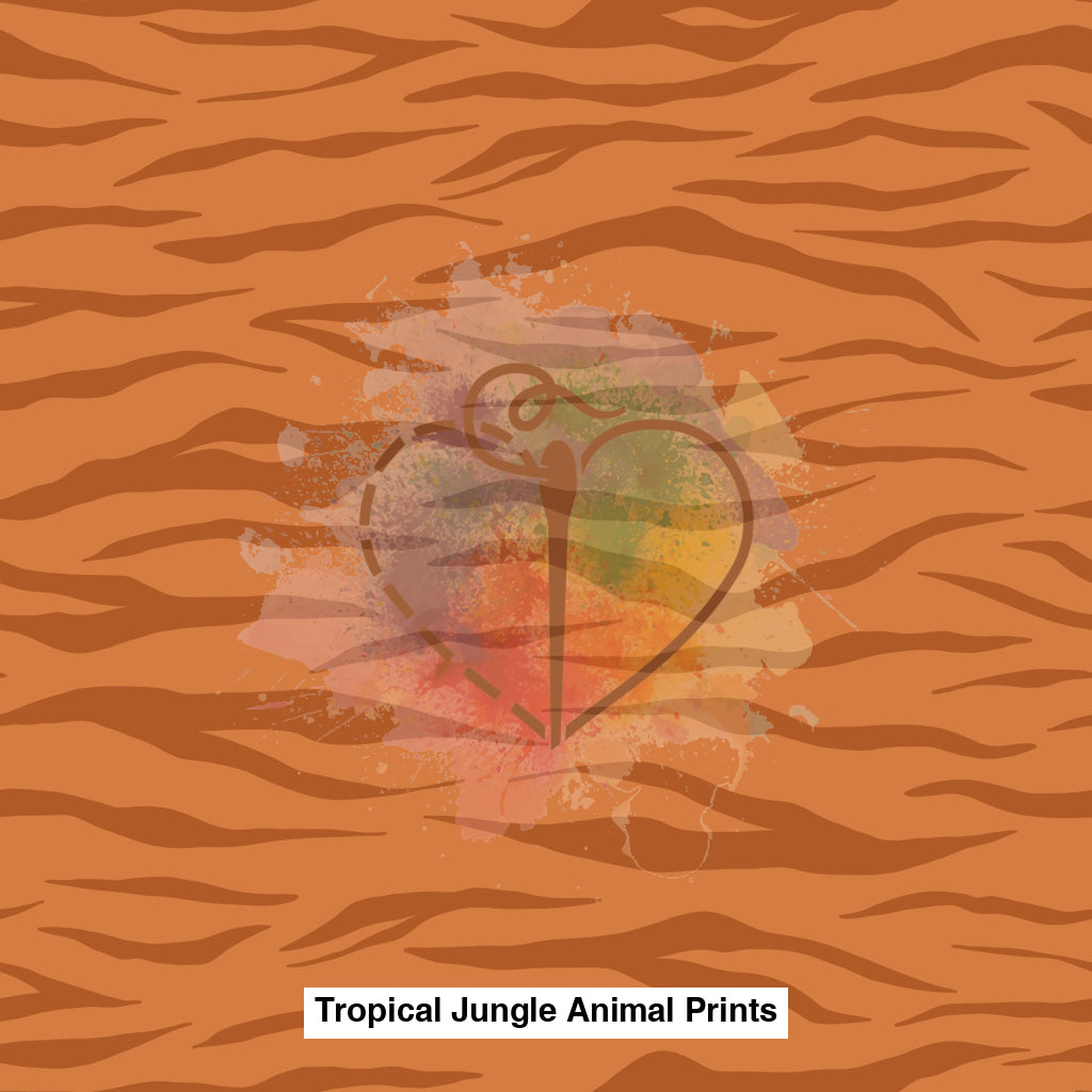 Tropical Jungle Animal Prints Tiger Stripes Orange Lfs Catalog