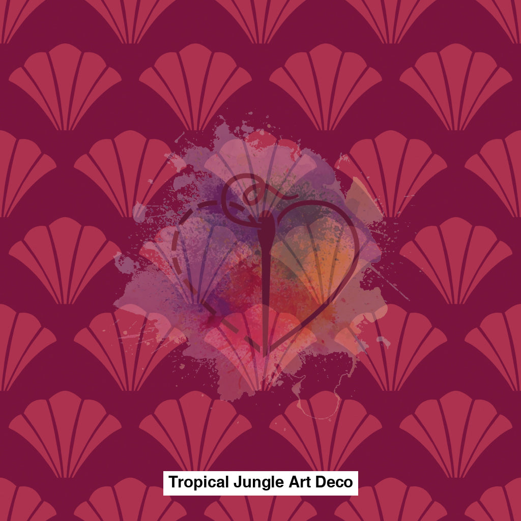 Tropical Jungle Art Deco Magenta Lfs Catalog