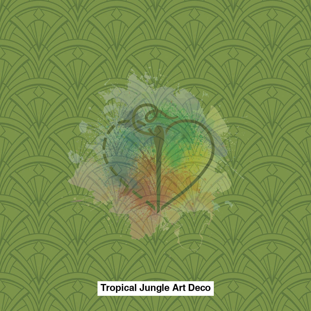 Tropical Jungle Art Deco Modern Ornate Green Lfs Catalog