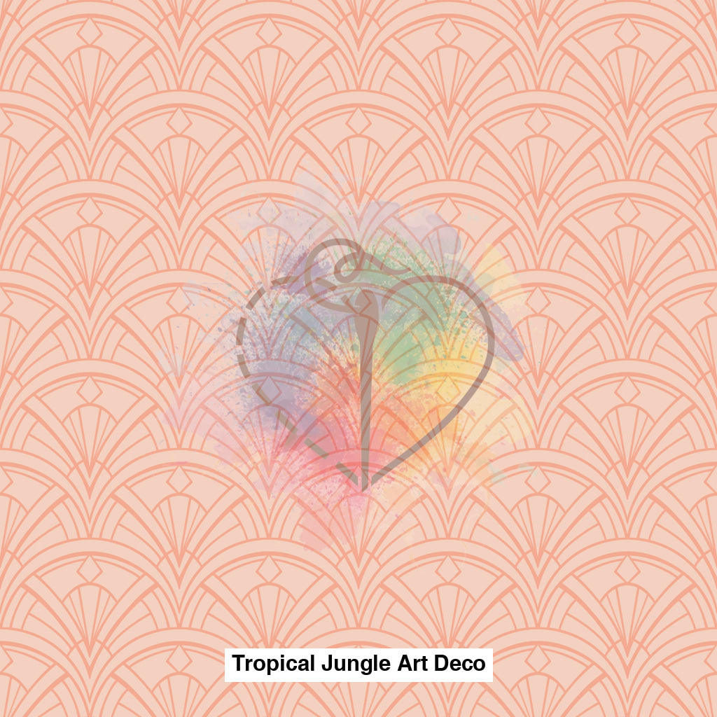 Tropical Jungle Art Deco Modern Ornate Pink Lfs Catalog