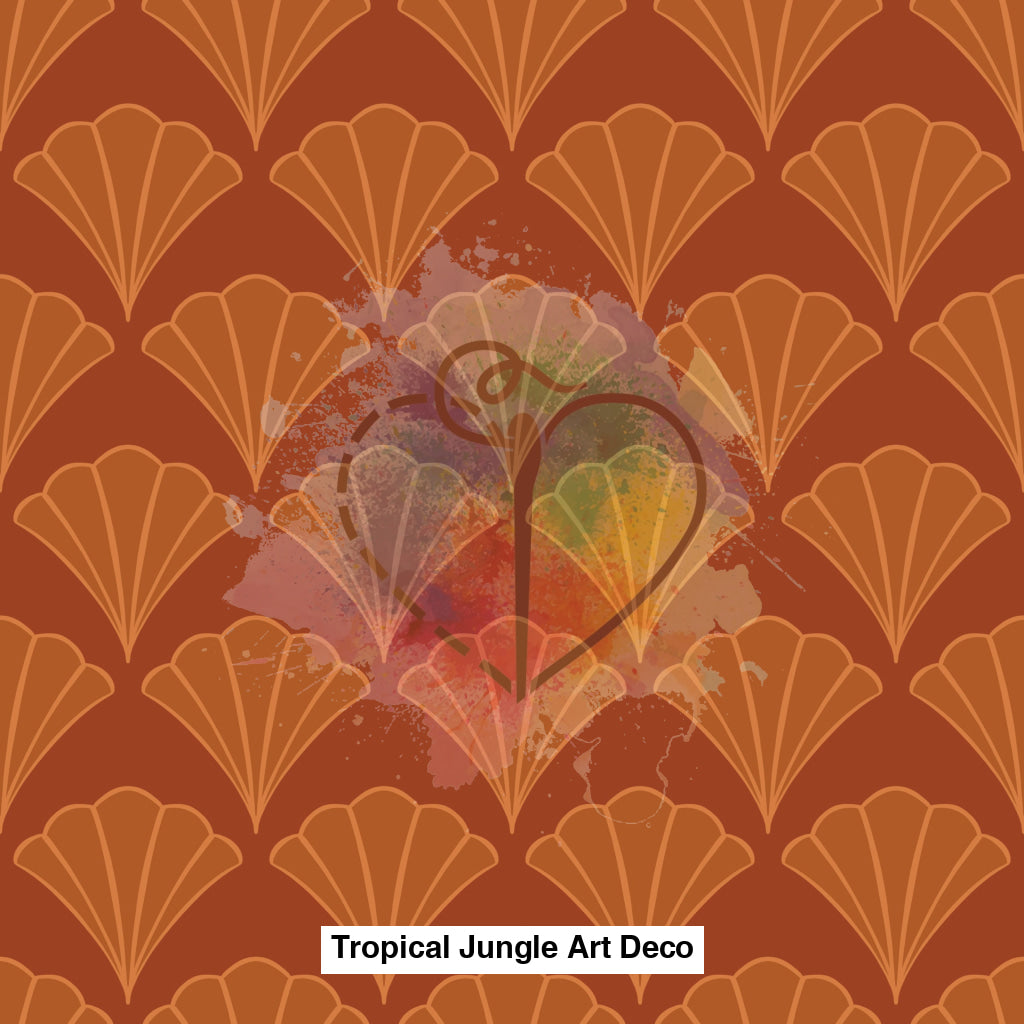 Tropical Jungle Art Deco Orange Lfs Catalog