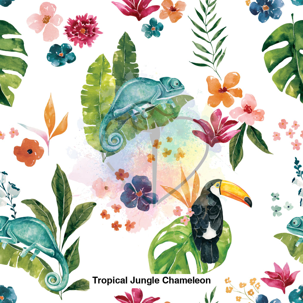 Tropical Jungle Chameleon Floral Lfs Catalog