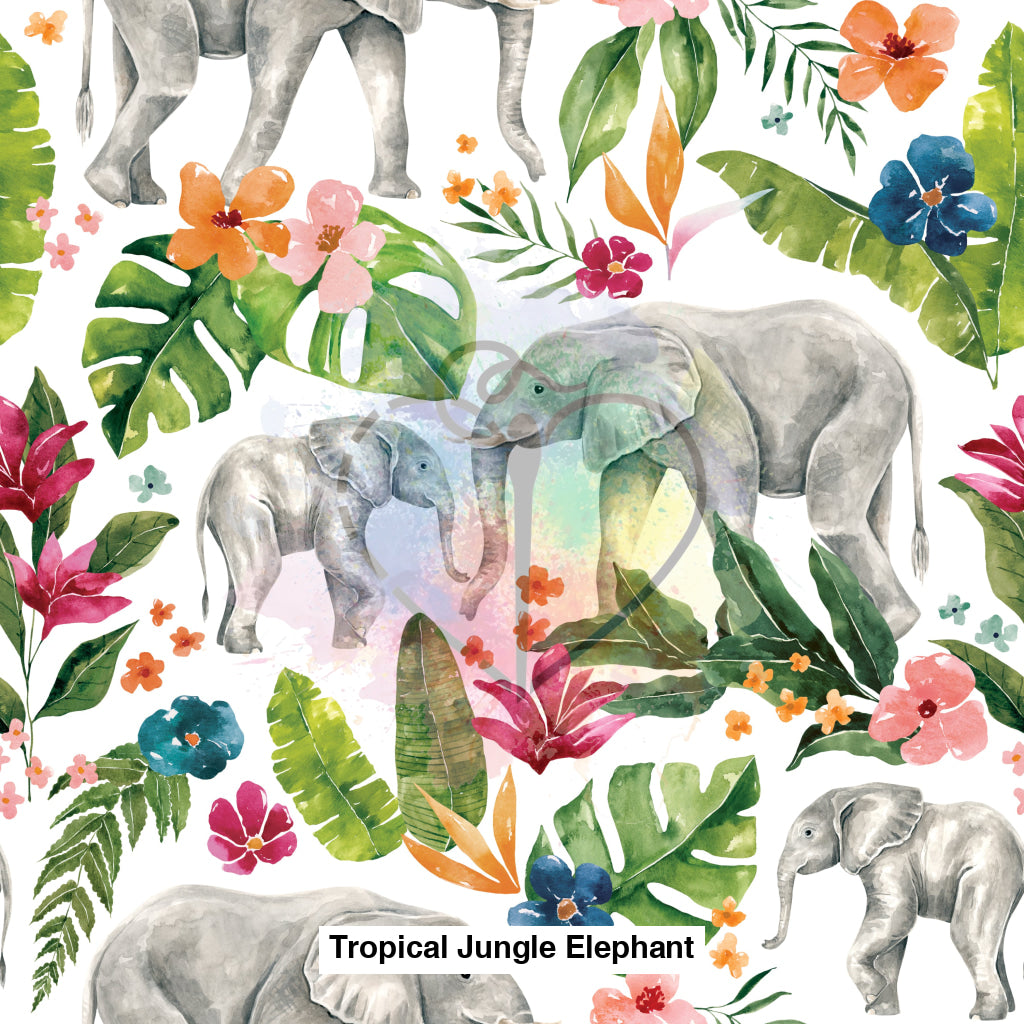 Tropical Jungle Elephant Floral Lfs Catalog