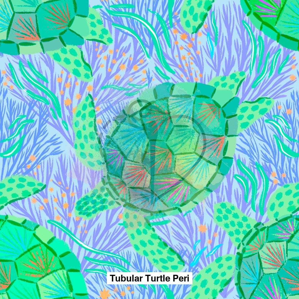 Tubular Turtle Peri Fabric Fabrics