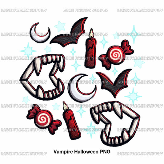 Vampire Halloween Png Panel