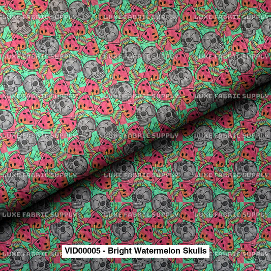 Vid00005 - Bright Watermelon Skulls