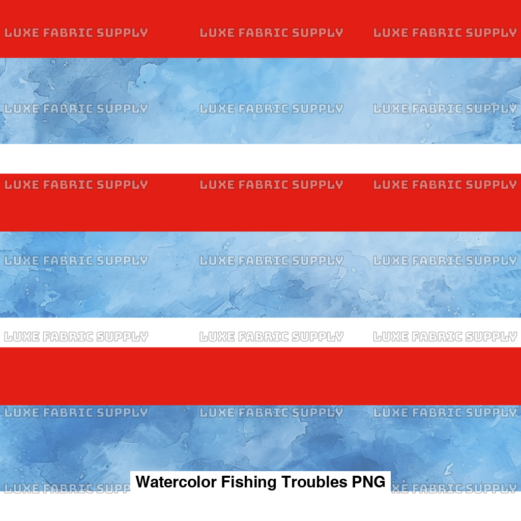 Watercolor Fishing Troubles Png Panel