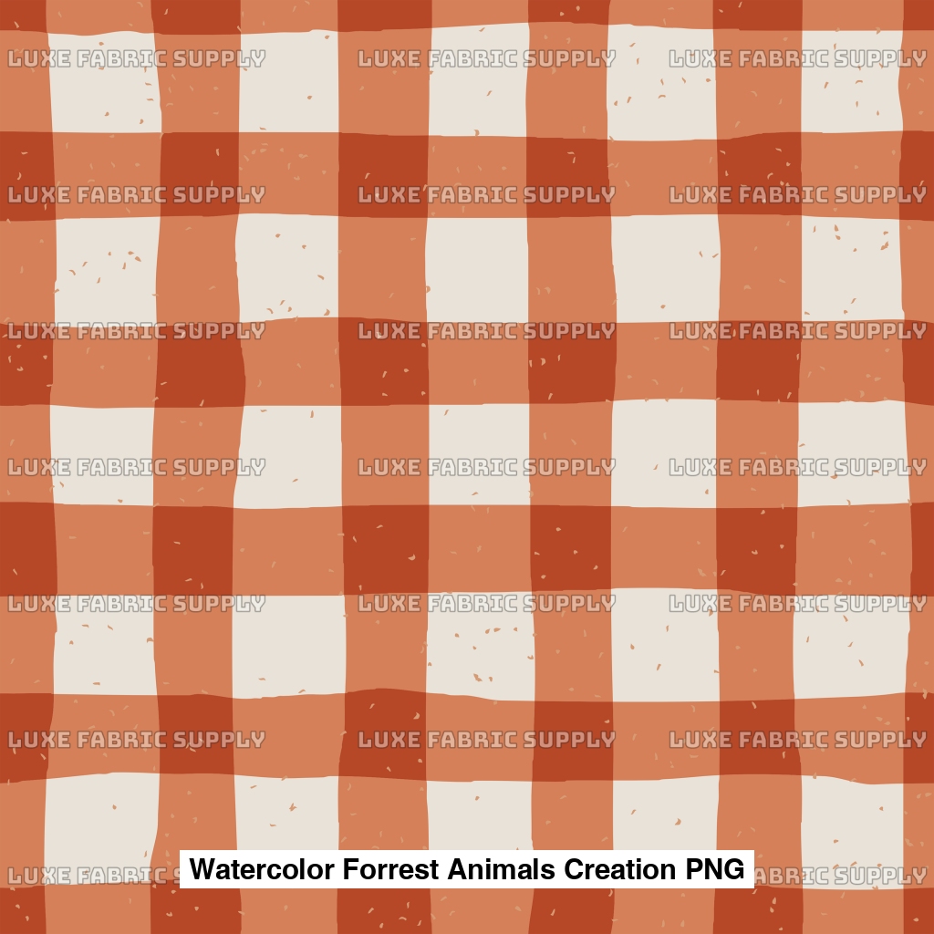 Watercolor Forrest Animals Creation Png Panel