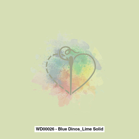 Wd00026 - Blue Dinos_Lime Solid