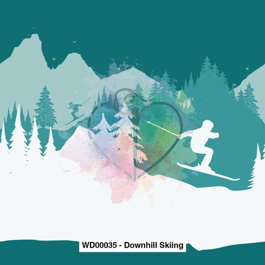 Wd00035 - Downhill Skiing