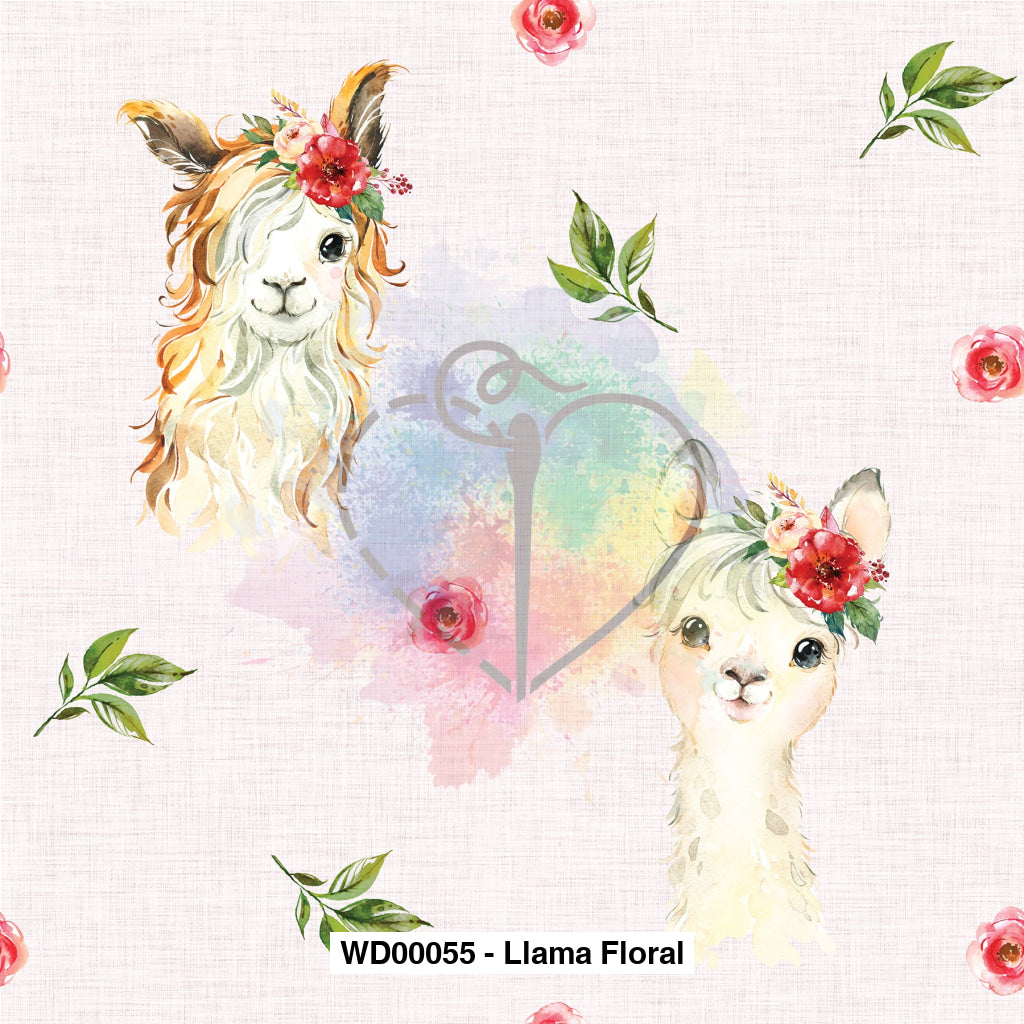 Wd00055 - Llama Floral