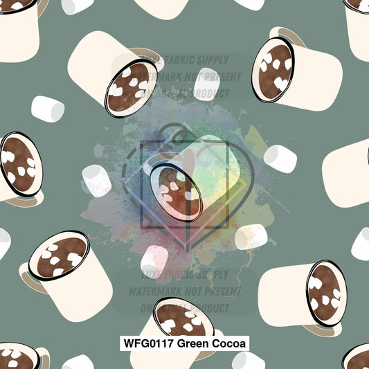 Wfg0117 Green Cocoa Fabric