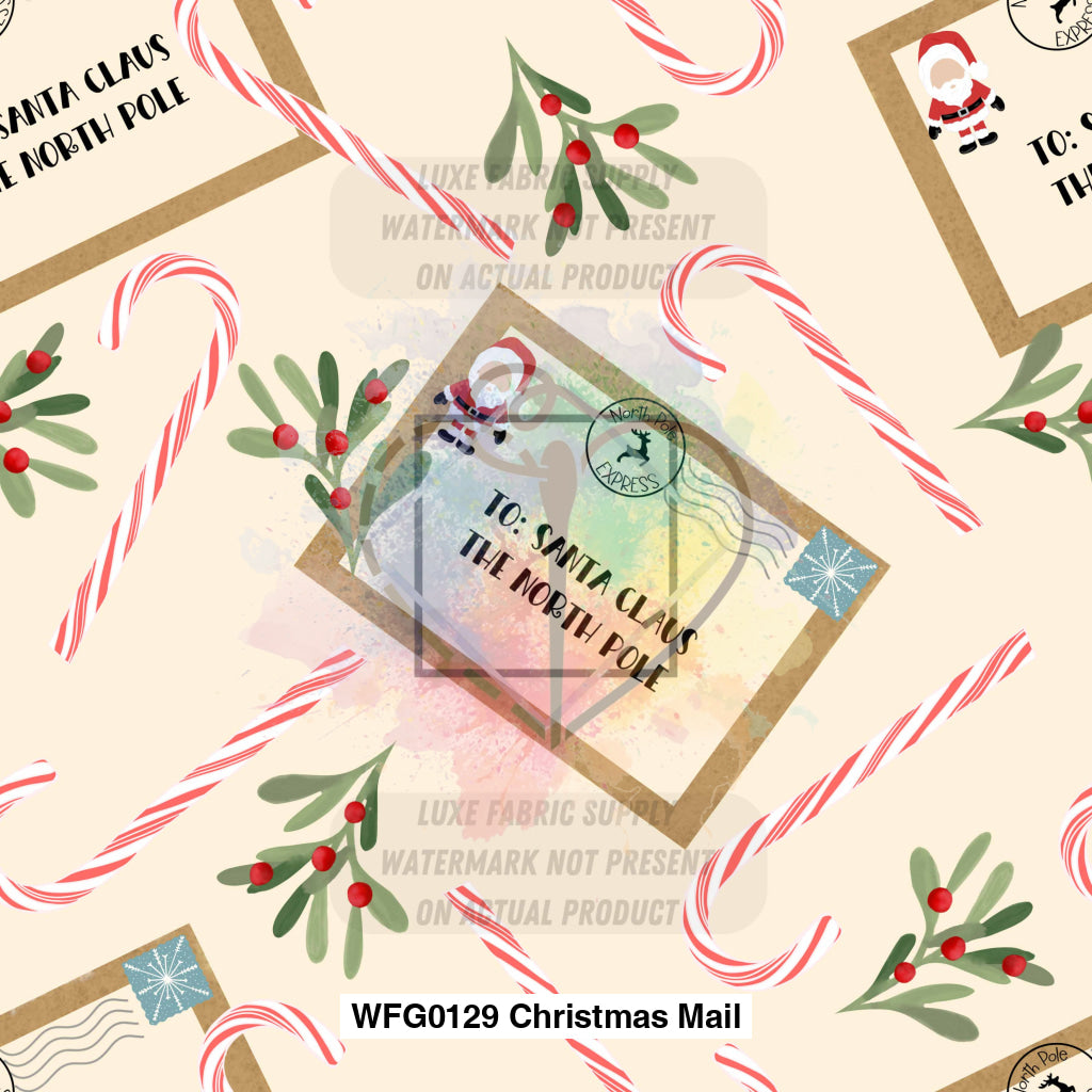 Wfg0129 Christmas Mail Fabric