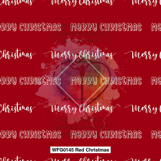 Wfg0145 Red Christmas Fabric