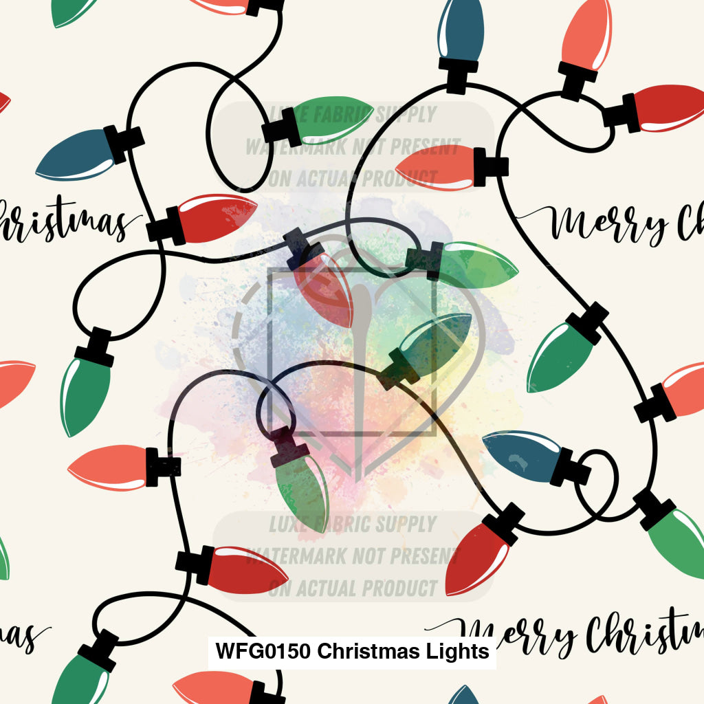 Wfg0150 Christmas Lights Fabric