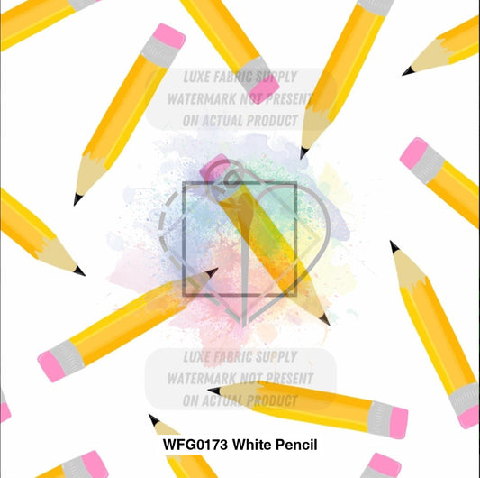 Wfg0173 White Pencil Fabric