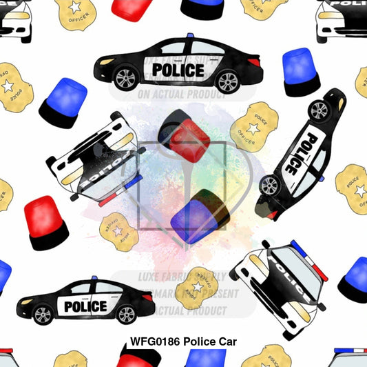 Wfg0186 Police Car Fabric