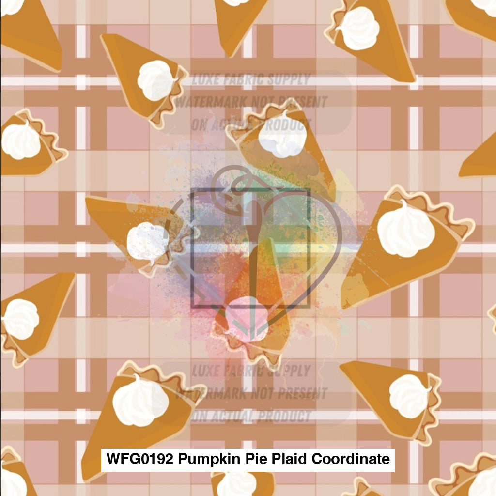 Wfg0192 Pumpkin Pie Plaid Coordinate Fabric