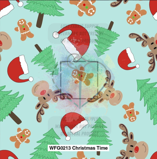 Wfg0213 Christmas Time Fabric