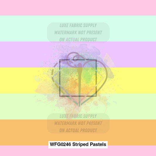 Wfg0246 Striped Pastels Fabric