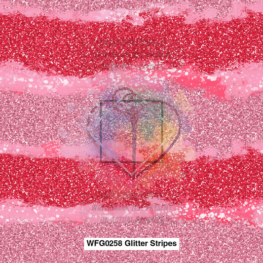 Wfg0258 Glitter Stripes Fabric